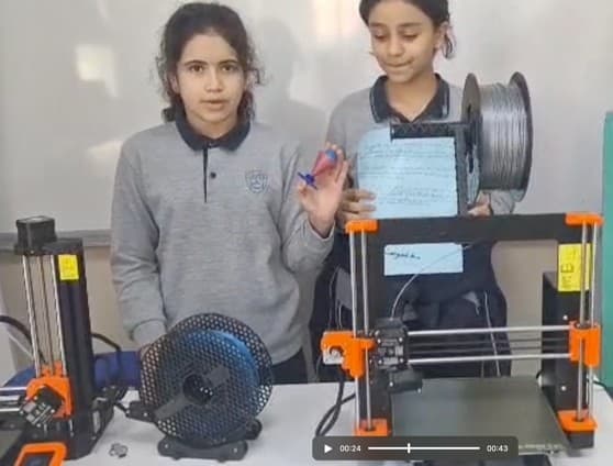 Student with 3D Printers